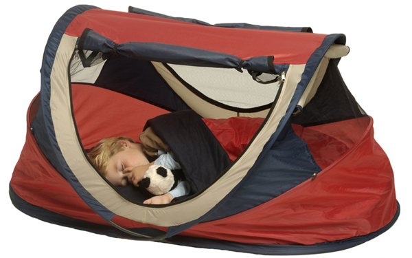 NSA Large Pop Up UV Tent/Travel Cot Red